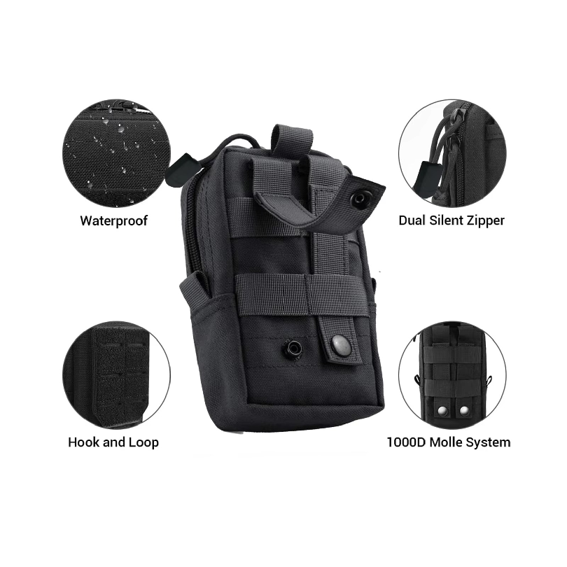 Tactical Molle Pouch Waist Bag - Edc Carry Fanny Pack recension och pris